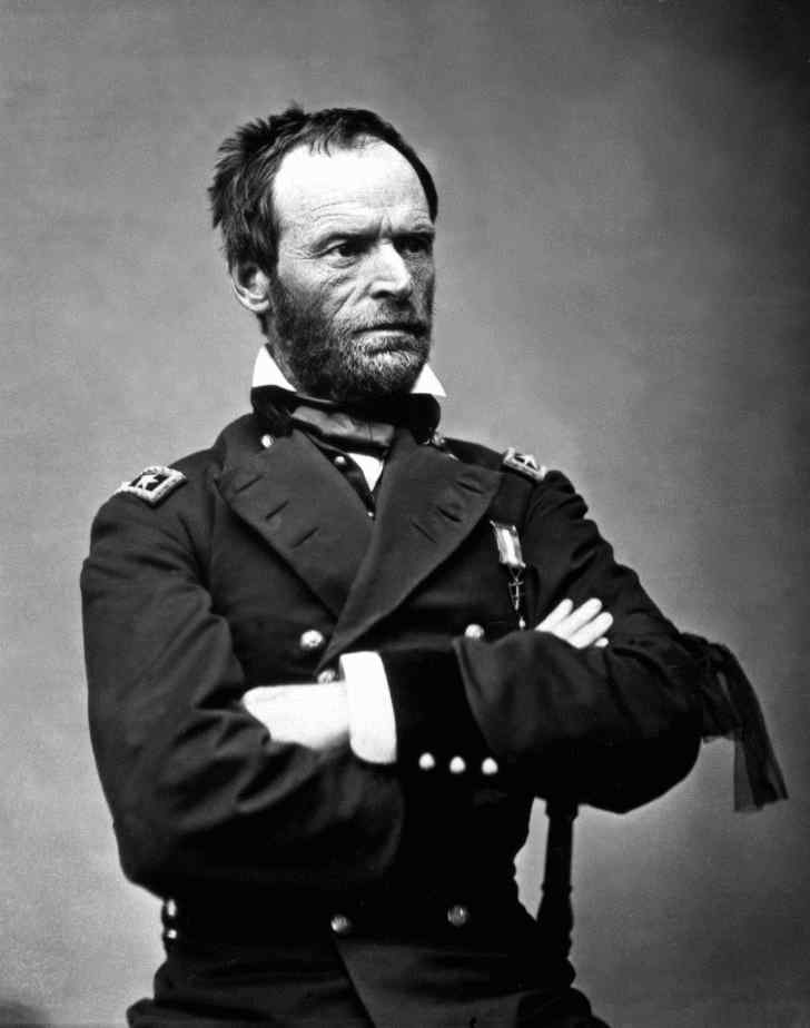 Le général William Tecumseh Sherman, 1865.