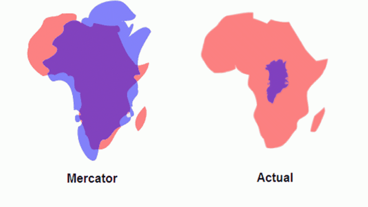 die tatsächliche größe von grönland